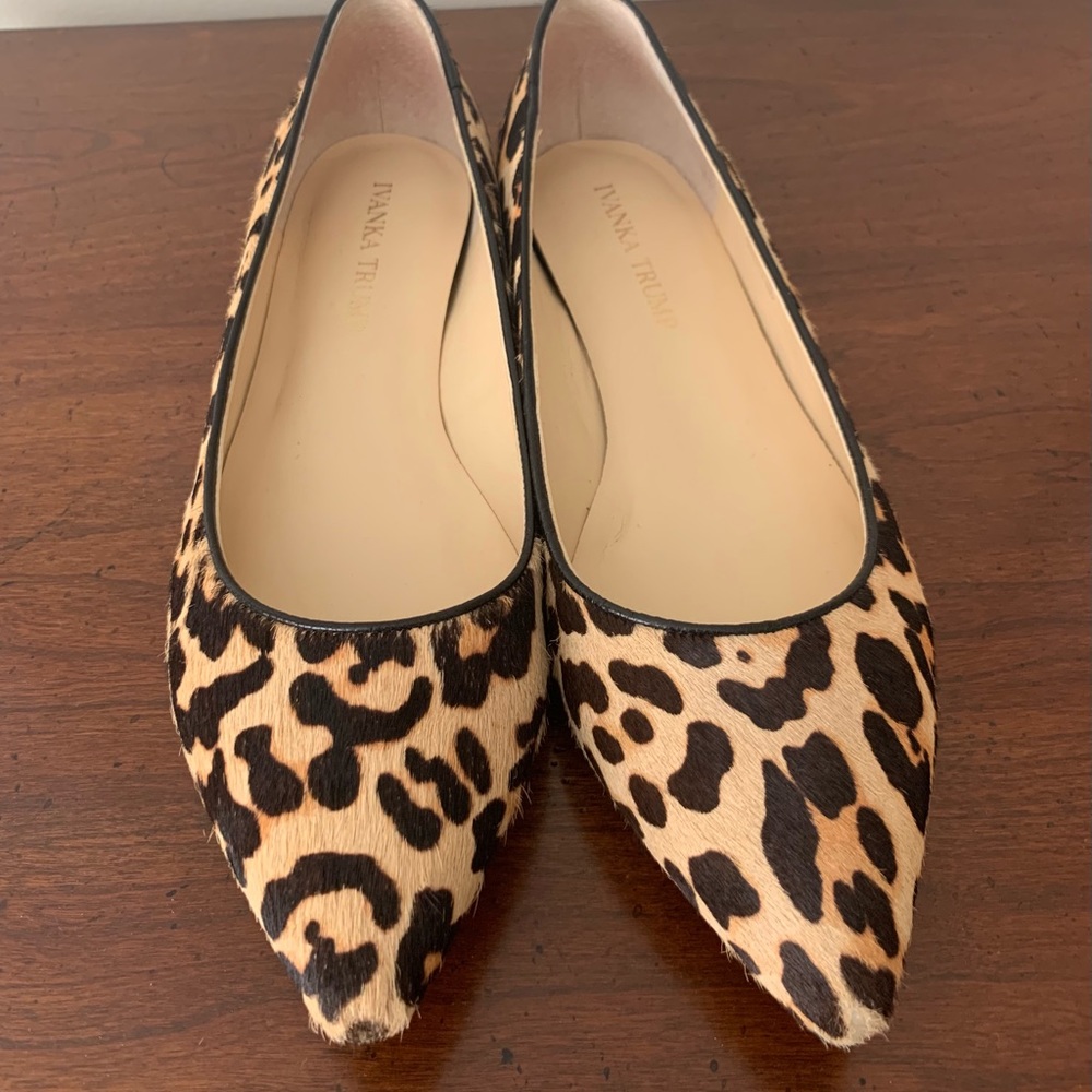 Ivanka Trump Leopard Print Flats
